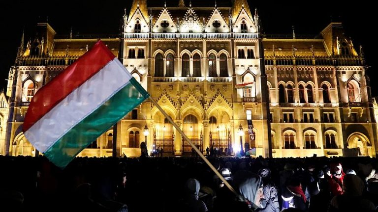 Thousands march in Budapest to protest Hungary’s ‘slave law’