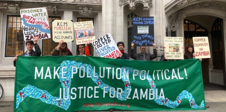 British mining firm in legal battle to stop Zambian farmers from suing it for polluting their source of water