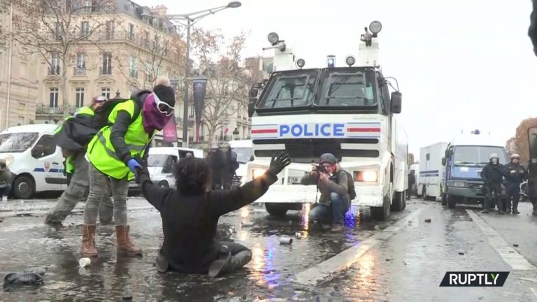 Water cannon & blood: Paris ‘Yellow Vest’ protest turns violent