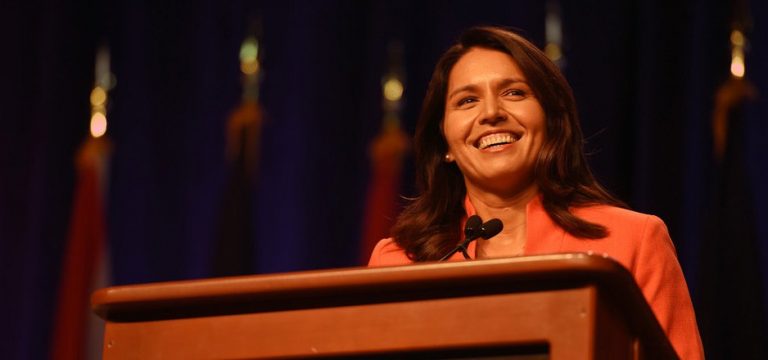 Tulsi Gabbard’s Chance to Make the Race About the Wars