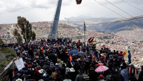 Bolivia: Police Attack Protesters Carrying Coffins of Killed