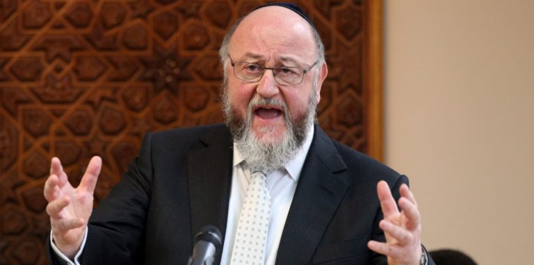 Chief Rabbi’s ‘vote Tory’ call condemned by Jewish groups