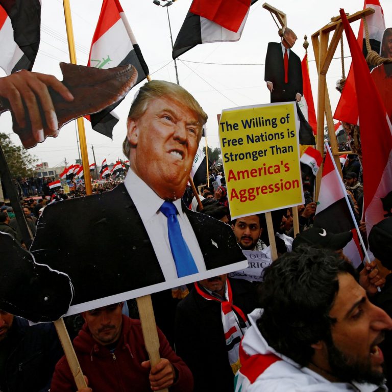 Tens of Thousands March in Baghdad Against U.S. Troops in Iraq