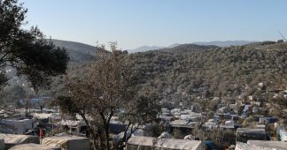 Greek island residents protest overcrowded migrant camps