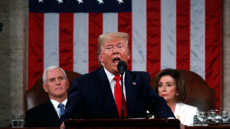 Trump delivers right-wing tirade against socialism in State of the Union address