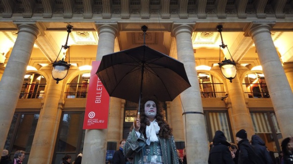 Happening de membres de la Comédie-Française et de l’Opéra de Paris contre la réforme des retraites