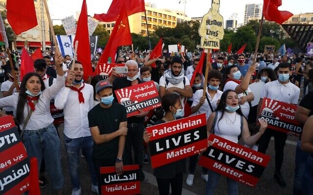 ‘It’s a war crime’: Thousands rally in Tel Aviv against Netanyahu annexation bid