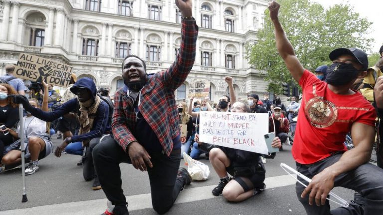 George Floyd death: Thousands join anti-racism march in London
