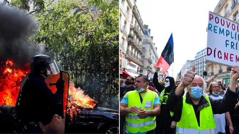 Yellow Vests’ encore: Tear gas & dozens of arrests as France’s most vocal protest movement makes 1st comeback during Covid-19