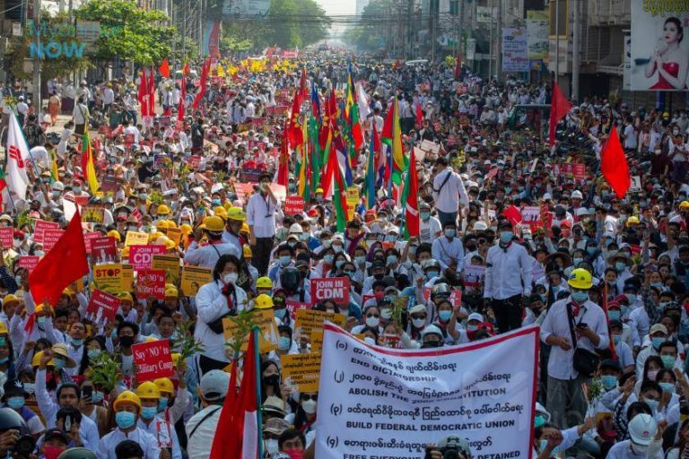 Police in Myanmar publicly executed a woman leader of the workers