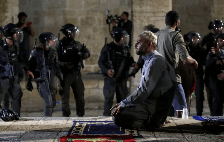 In pictures: Israeli forces storm al-Aqsa Mosque on last Friday of Ramadan