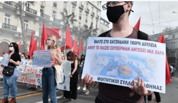 May-Protests against the labor bill scrapping 8-hour workday, overtime payment