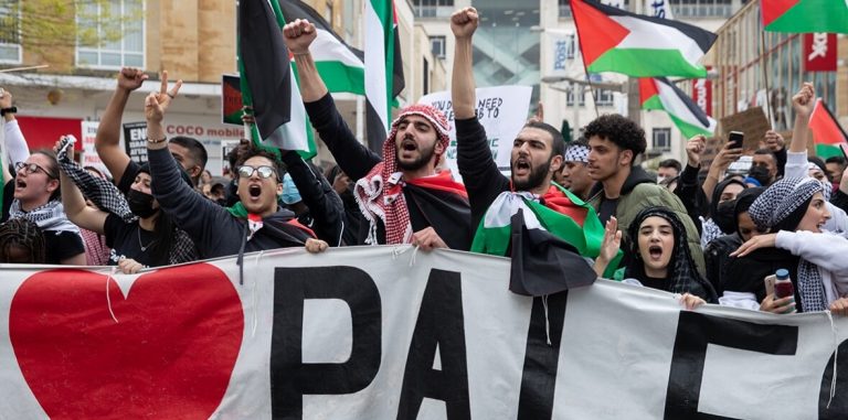 Arms trade trial delayed as Gaza protests rock Britain