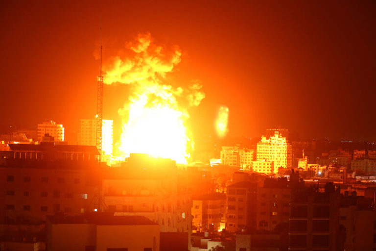 Gaza in the dark after Israel bombs power lines