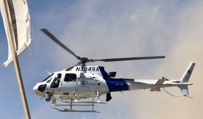 Low-Flying DHS Helicopter Showers Anti-Pipeline Protests With Debris