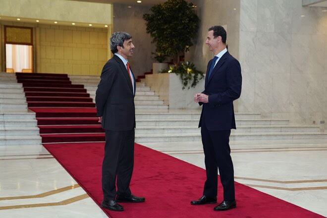 UAE FM visits Syria as US fumes over ‘normalization’