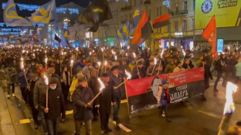 Thousands march to honor WWII Nazi collaborator