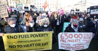 Storm of protests against rising cost of living sweeps Britain