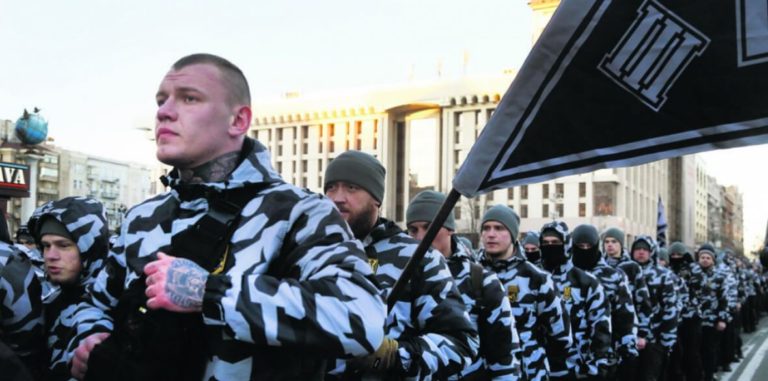 Concerns as British-made weapons paraded by Ukrainian neonazi battalion in Kharkiv