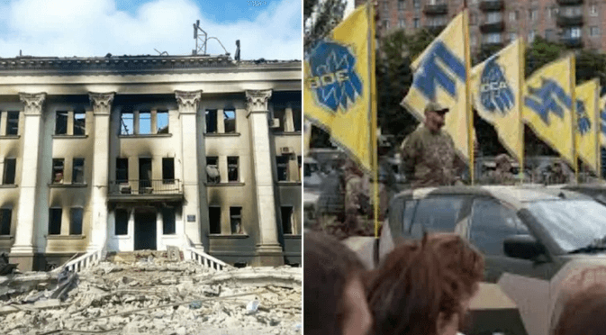 Was bombing of Mariupol theater staged by Ukrainian Azov extremists to trigger NATO intervention?