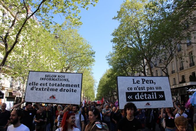 Manif contre l’extrême droite à Paris: «Mieux vaut un vote qui pue qu’un vote qui tue»