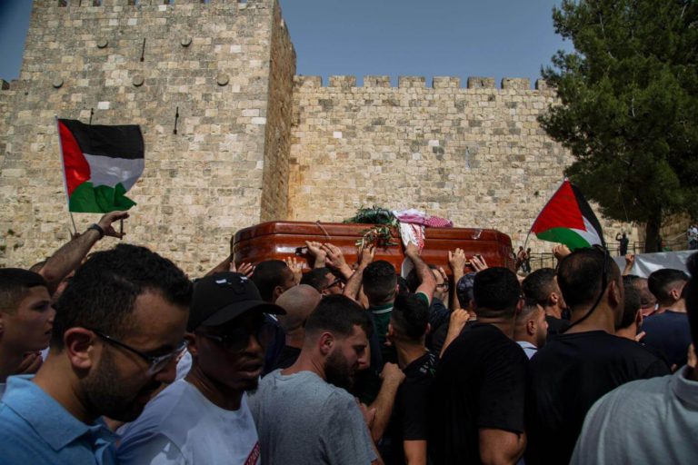 ‘Horrific’: Israeli Forces Attack Mourners Carrying Casket of Shireen Abu Akleh