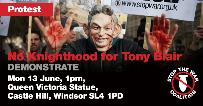 No Knighthood for Tony Blair