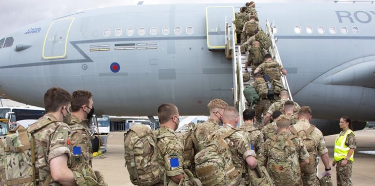 Peace campaigners condemn government’s ‘provocative’ military escalation in eastern Europe