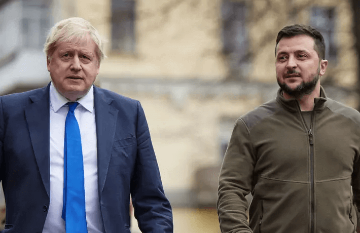 UK’s Boris Johnson Urges Ukraine Not to Negotiate With Russia