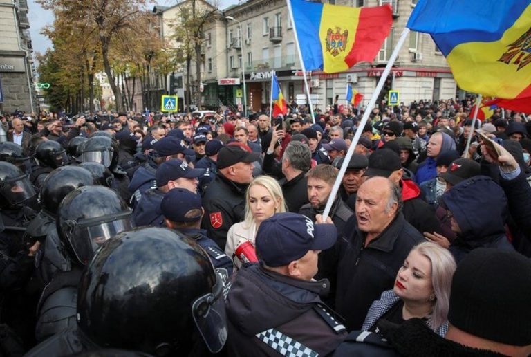 Over 50,000 people take part in anti-government protests in Moldova