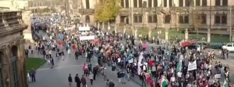Mass demonstrations in Germany