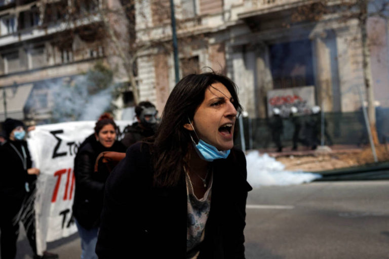 Demonstrators, police clash as Greece train crash protests resume