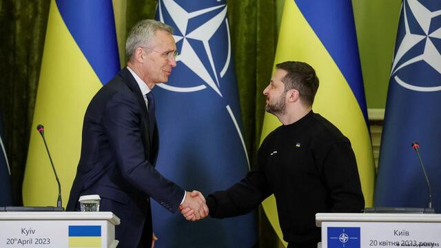 In Kyiv, NATO Chief Says Ukraine’s ‘Rightful Place’ Is in the Alliance