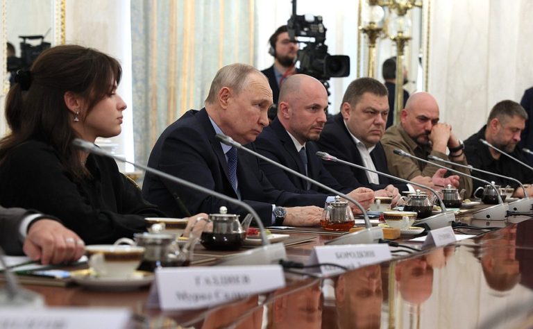 Putin holding meeting with war correspondents