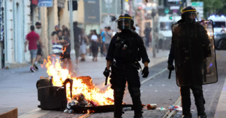 France’s Fifth Night of Violence as Teen Shot by Police Buried