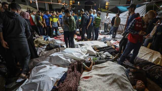 Hundreds killed after an Israeli airstrike on The Baptist Hospital in Gaza !!