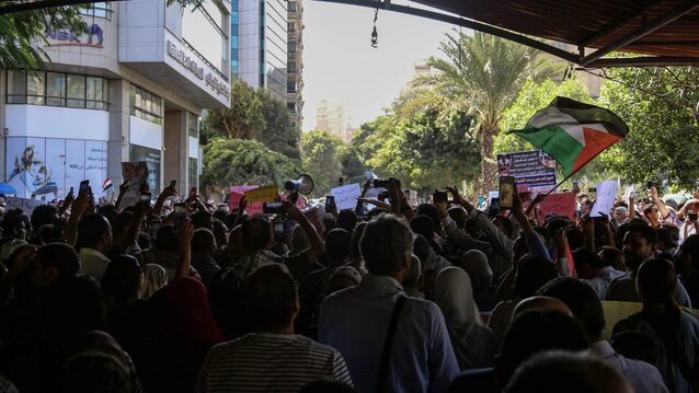 “As long as Palestine is occupied, no country is free”