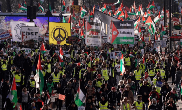 Tens of Thousands March in Europe, Call for Permanent Cease-Fire in Gaza