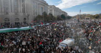 Massive march in Washington, as millions take part in global protests against the genocide in Gaza