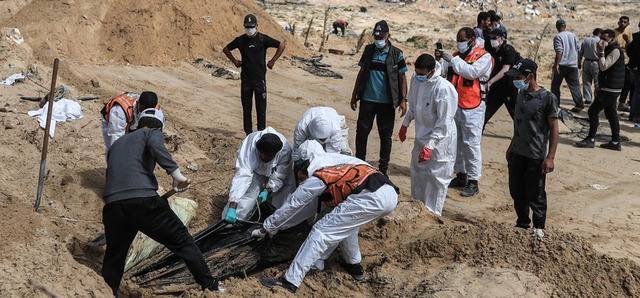 ‘Obvious Evidence of Genocide’: Mass Grave Discovered in Gaza’s Nasser Hospital