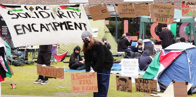 Students’ Gaza protests spread across Britain