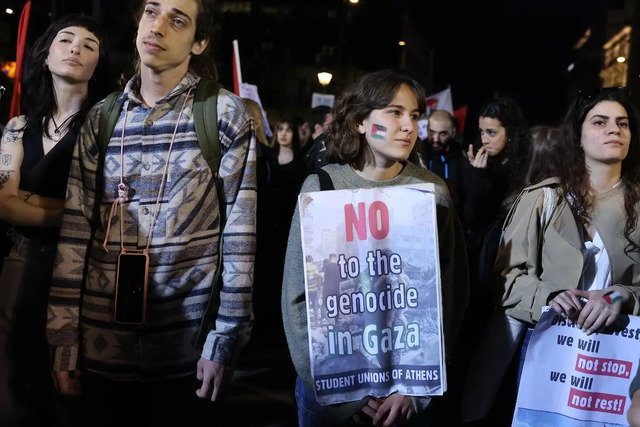 Greece: students arrested at pro-Palestine rally