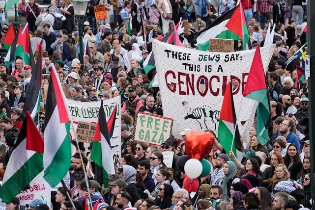 Massive demonstrations take place in Europe in support of Gaza