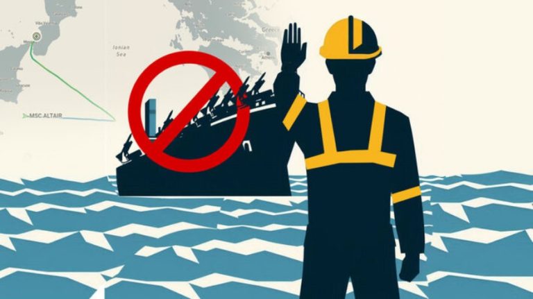 Dockworkers in Greece refused to load arms shipment destined for Israel, forced cargo ship to change route