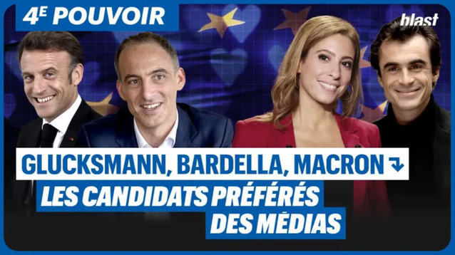 Glucksmann, Bardella, Zemmour, Macron: Les candidats préférés des médias