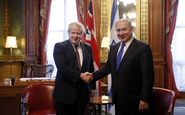 Boris Johnson hints Netanyahu left a listening device in his bathroom during 2017 visit