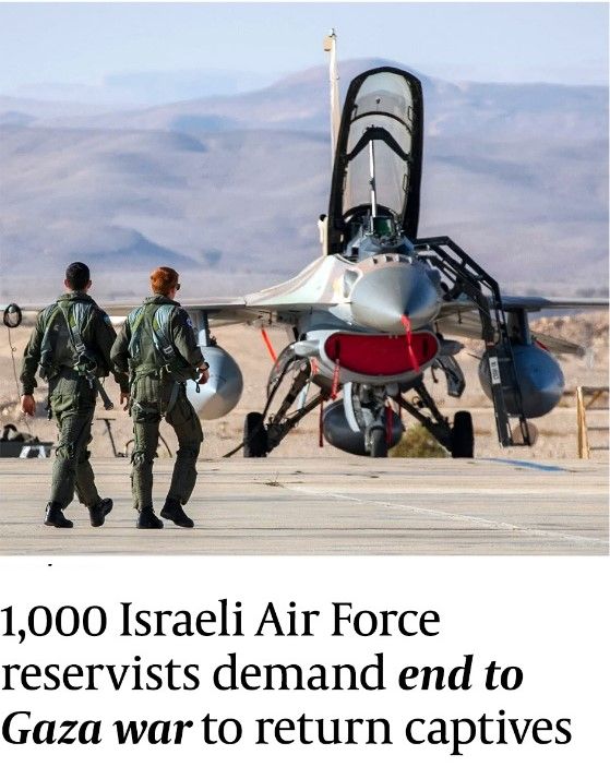 Despite Threats, Nearly 1,000 Israeli Air Force Reservists Demand End of Gaza War, Hostage Deal