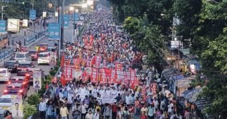 Left parties lead anti-war protest in Kolkata