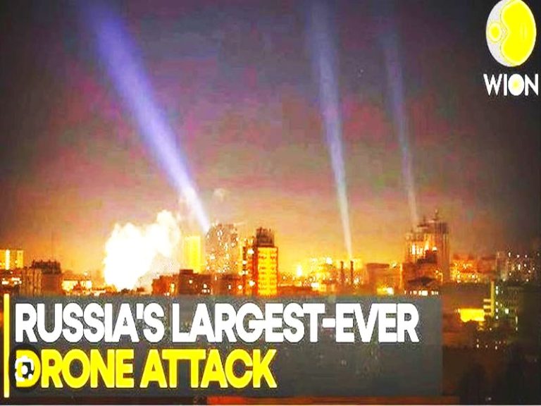 Ukraine Says Russia Launched Biggest Drone Attack of the War