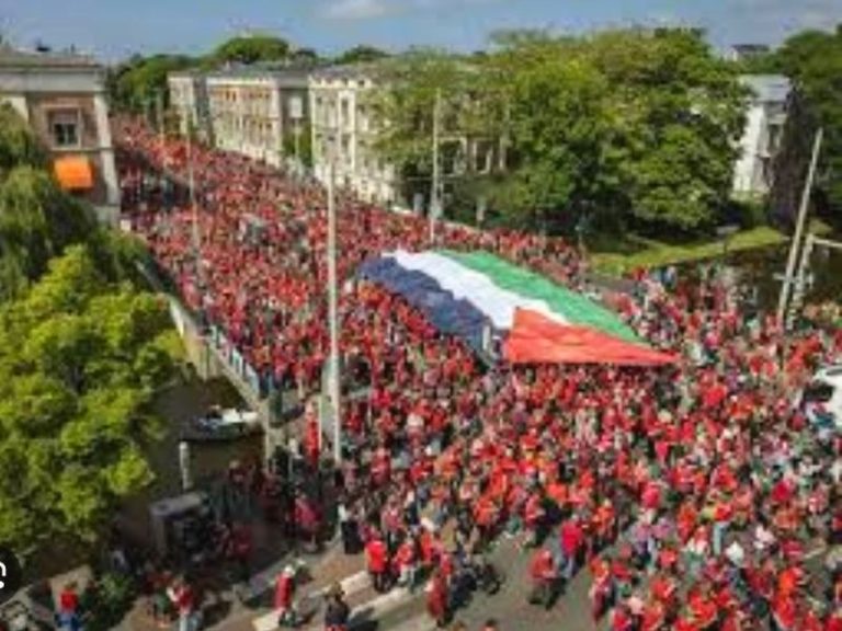 Tens of thousands protest in Netherlands over Israel’s actions in Gaza